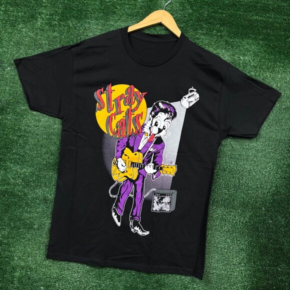 Stray Cats Runaway Boys Album Rockabilly Band T-Shirt Size Medium - Picture 3 of 4